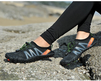 Sapatos de natação aquáticos masculinos, tênis femininos, sandálias de praia descalças, sapatos aquáticos upstream, secagem rápida, rio, mar, mergulho, academia