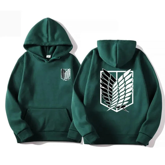 Moletom com capuz Attack on Titan para meninos e meninas, pulôveres Shingeki No Kyojin com capuz, jaqueta infantil