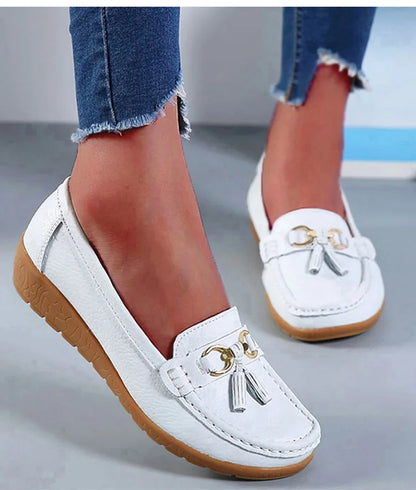 Mulheres Flats Moda Casual Mulheres Sapato Mocassins Sapatos Mulher