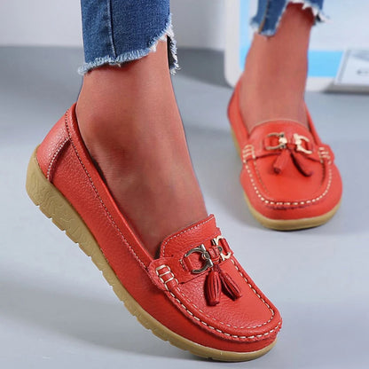 Mulheres Flats Moda Casual Mulheres Sapato Mocassins Sapatos Mulher