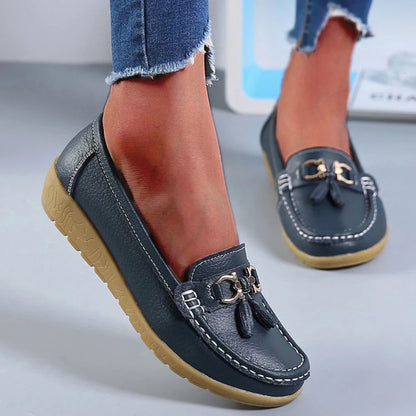 Mulheres Flats Moda Casual Mulheres Sapato Mocassins Sapatos Mulher