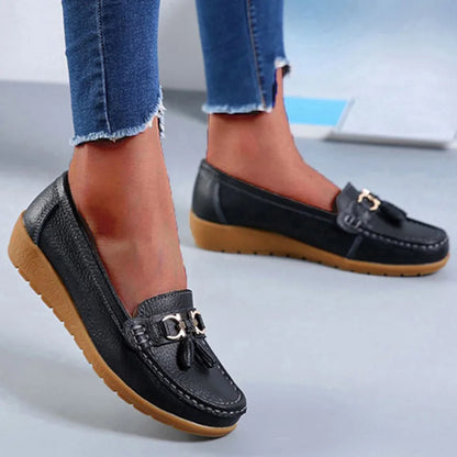 Mulheres Flats Moda Casual Mulheres Sapato Mocassins Sapatos Mulher