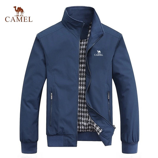 Jaqueta Masculina Casual Cor Sólida Moda Slim