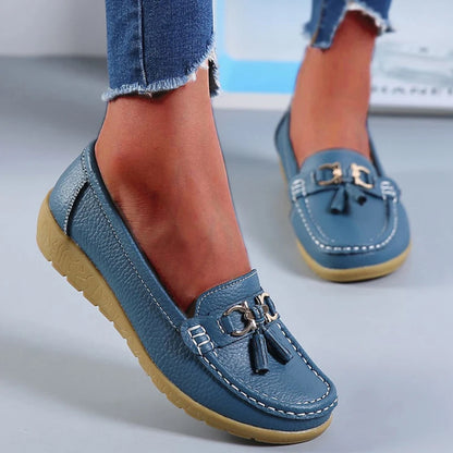 Mulheres Flats Moda Casual Mulheres Sapato Mocassins Sapatos Mulher